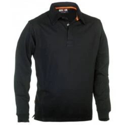 Herock Troja Polo Lange Mouwen Zwart M